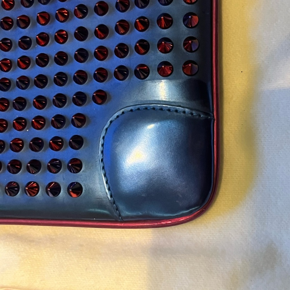 Christian Louboutin Loubiposh Panettone Spikes Crossbody Digital Rose Box Card+ - Picture 12 of 16